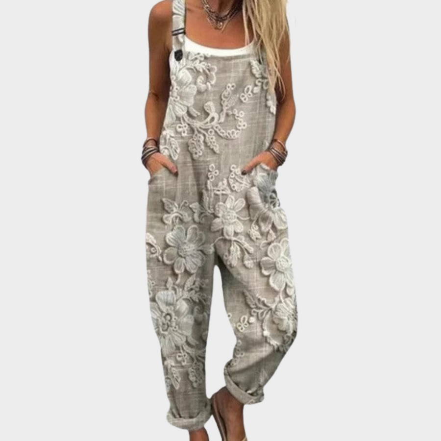 Teagan - Comfortable Printed Overalls