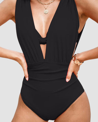 Karina | Modelujący strój kąpielowy z dekoltem w kształcie litery V