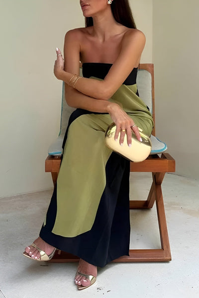 Caia | Oszałamiająca Sukienka Maxi Bez Ramiączek