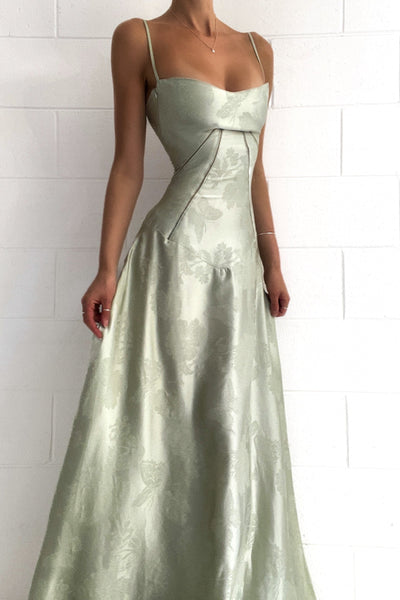 Nova | Sukienka Maxi Pistacjowa