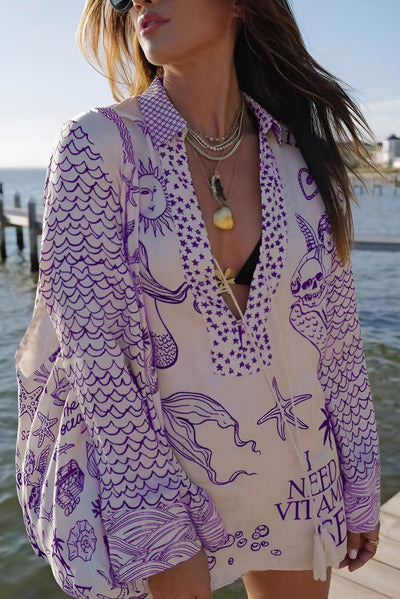 Fotini | Szorty Satynowe Live By Water