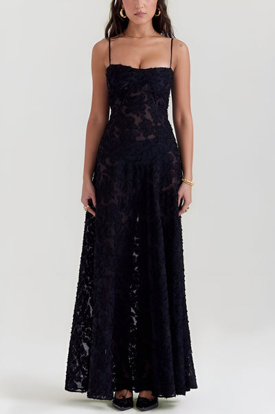 Maely | Modna Seksowna Halka Przezroczysta Na Wakacje Slim Maxi Dress