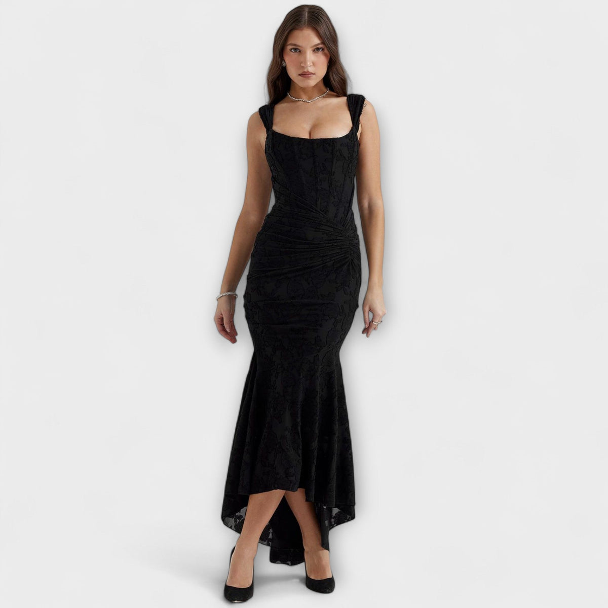 Renske - Long Dress with Elegant and Refined Corset