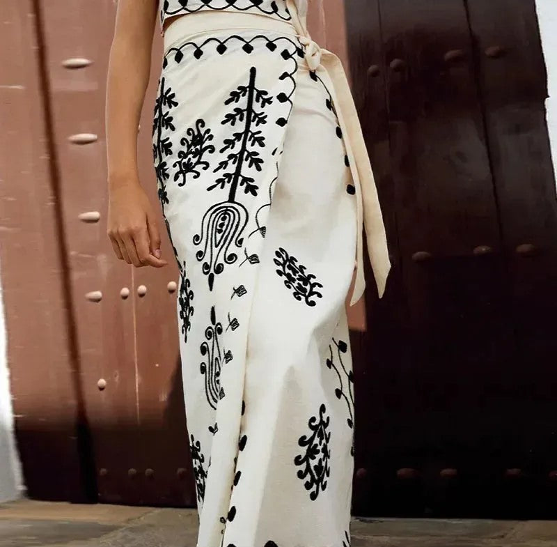 Camilla | Zestaw topu i spódnicy