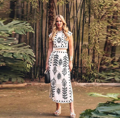 Camilla | Zestaw topu i spódnicy