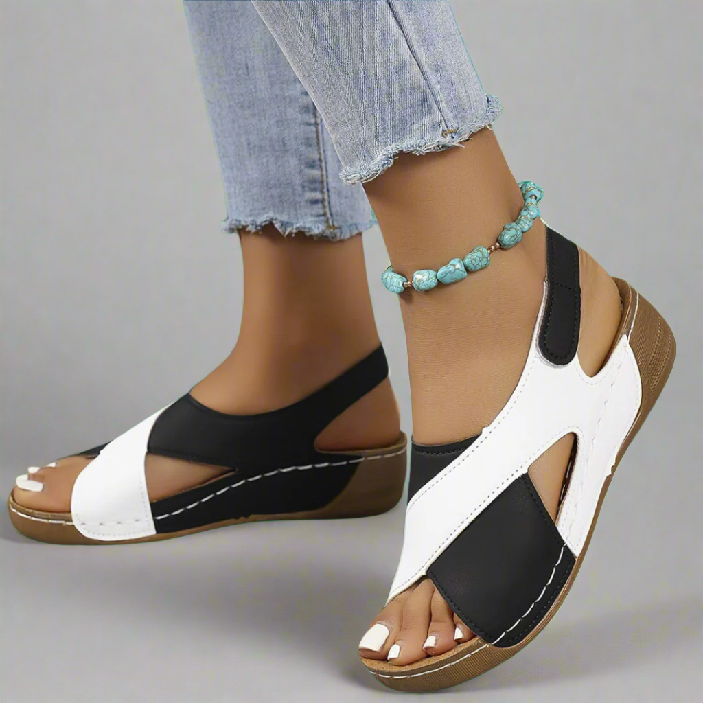 Ada | Colorblock Slingback Sandals