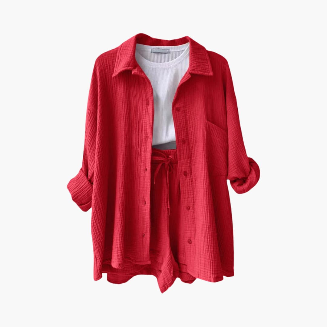 Aurélie | Elegancki i swobodny zestaw dwóch części