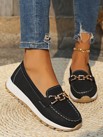 Ellie - Flat Buckle Loafers