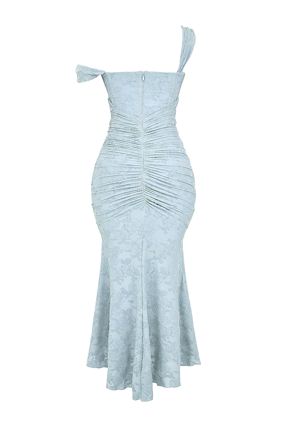 Elin | Niebieska sukienka maxi w kwiaty