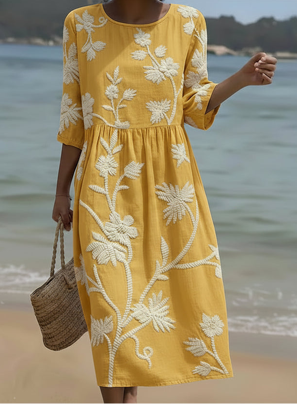 Lauren • Elegant Floral Dress