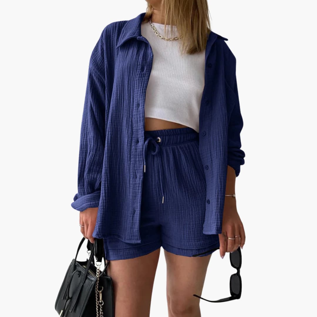 Aurélie | Elegancki i swobodny zestaw dwóch części