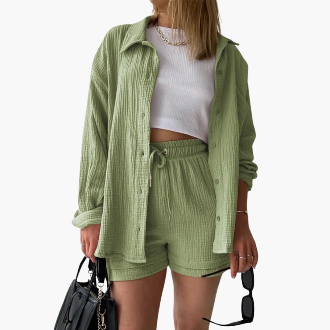 Aurélie | Elegancki i swobodny zestaw dwóch części