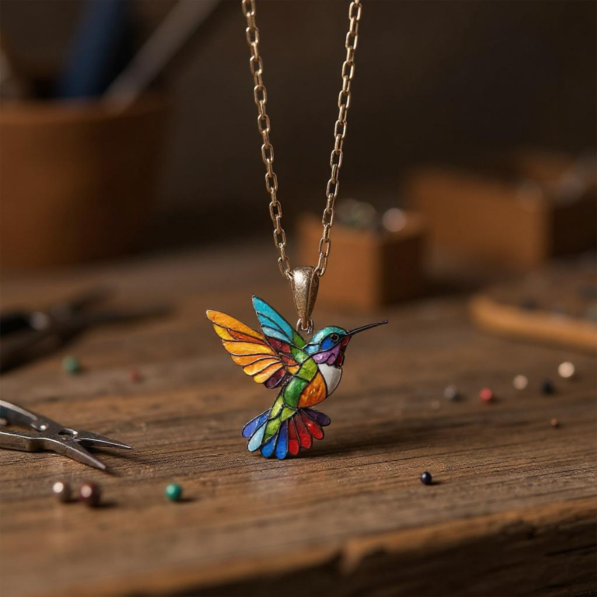 Beautiful Hummingbird Necklace