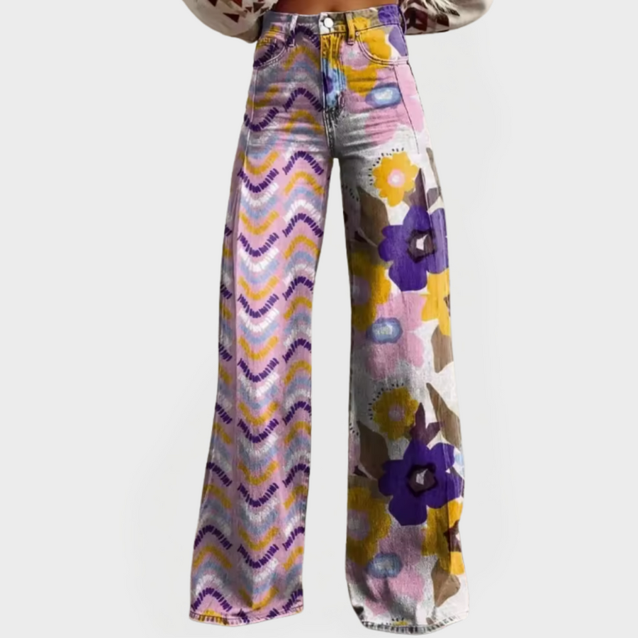 Stylish Pants with Wide Legs and Patterns