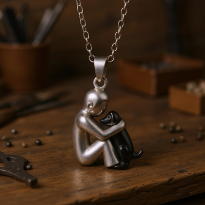 Hug Pendant Necklace