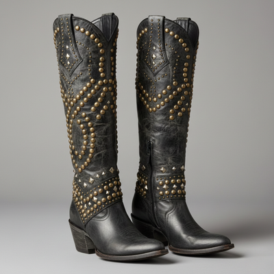 Kate | Western Knee-High Boots