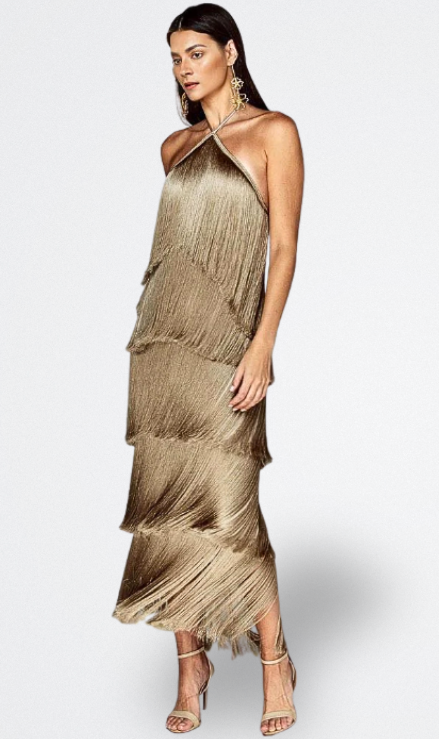 Sahara | Sukienka z Frędzlami