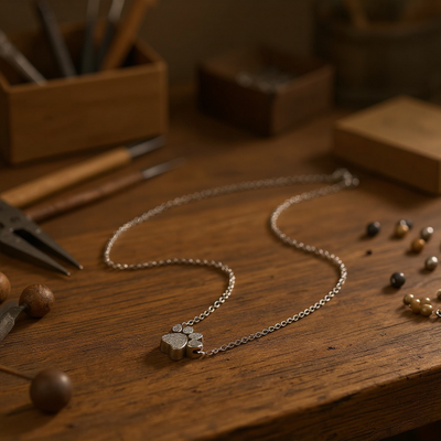 Handmade Paw Memorial Pendant Necklace