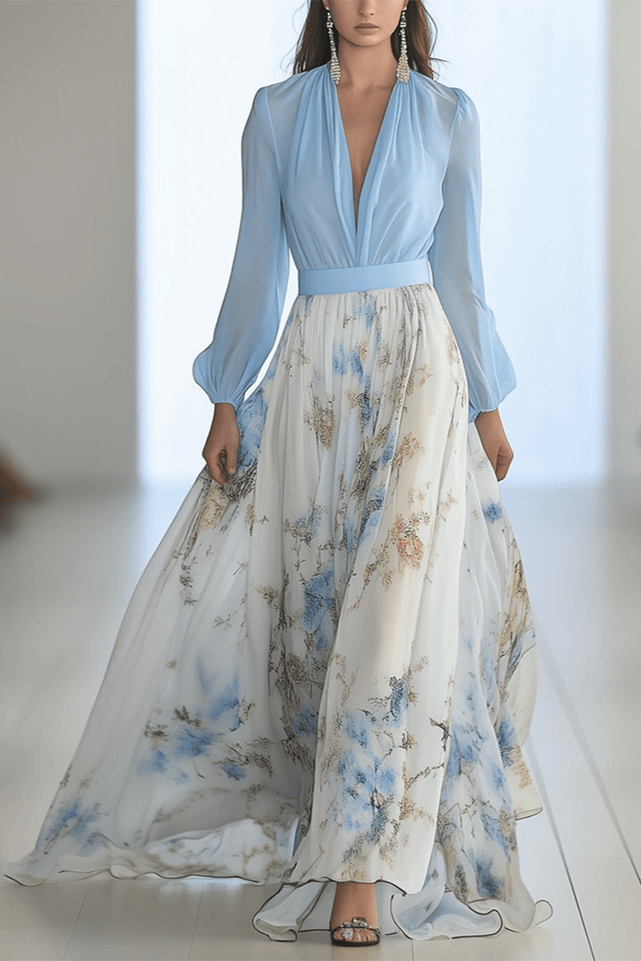 Sukienka Maxi w Kwiaty | Sien