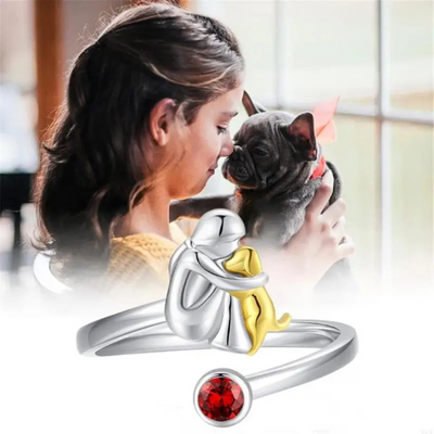 Forever Paws Open Heart Ring