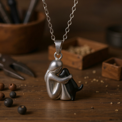 Paw Heart Pendant Necklace