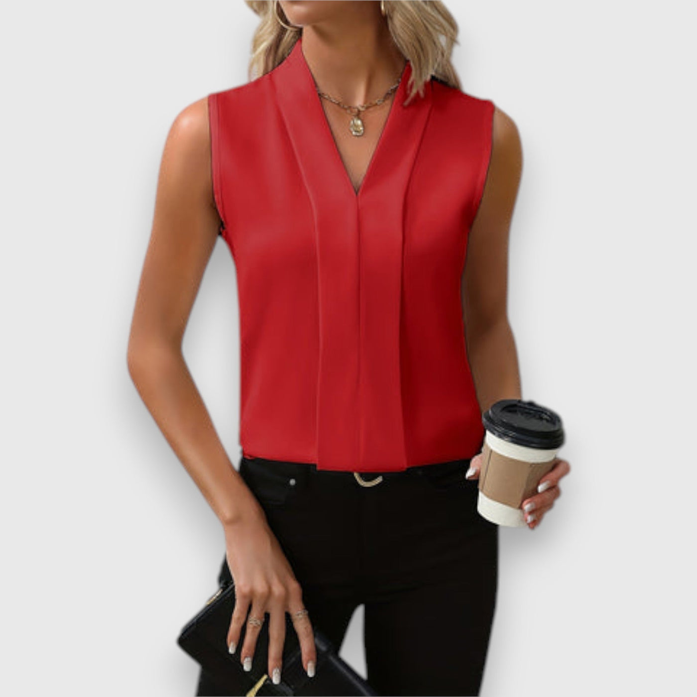 Olivia | Top bez rękawów