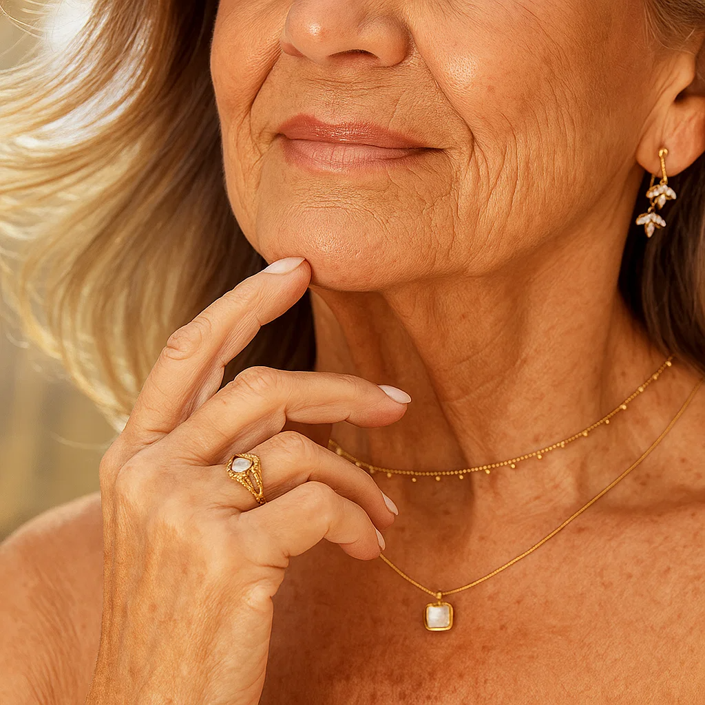 Vintage królewski pierścionek z perłą