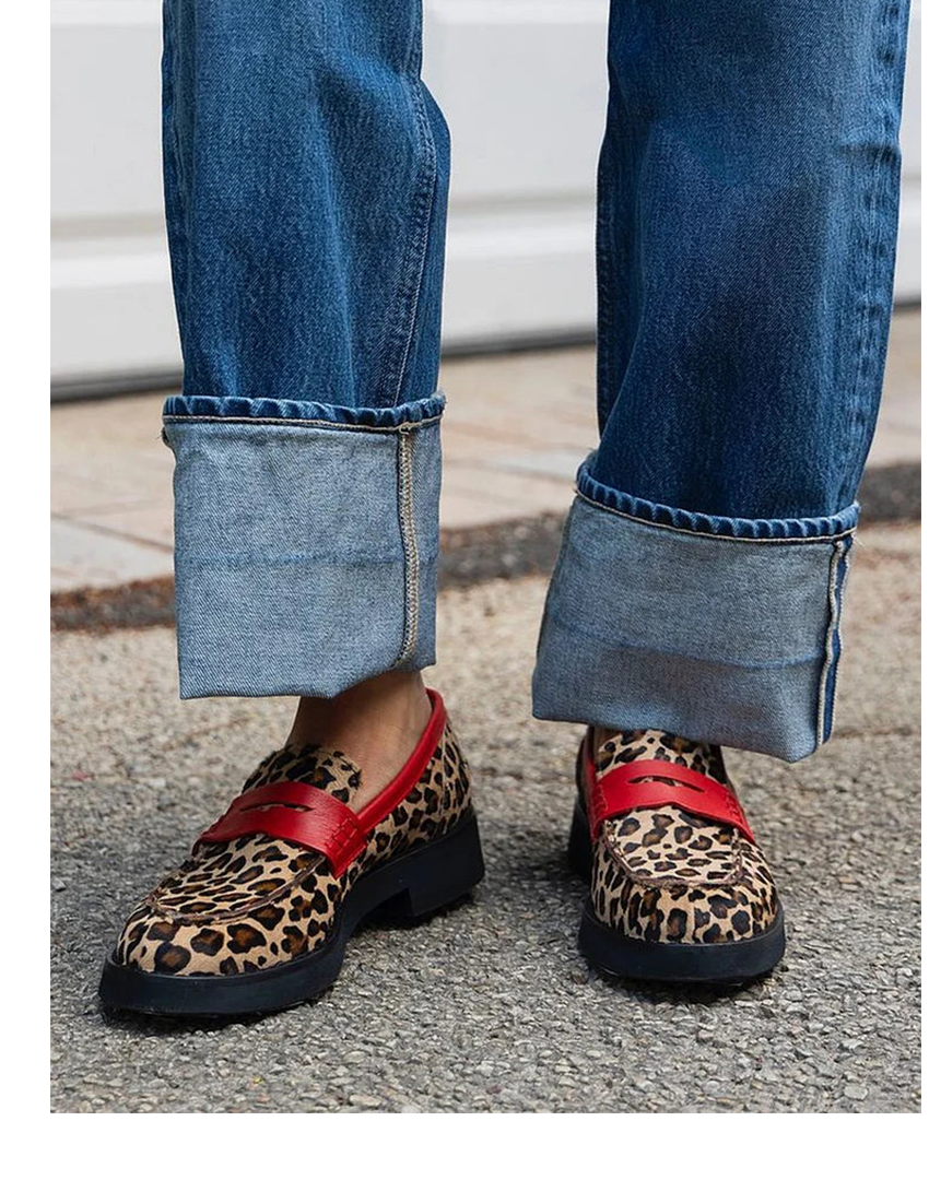Geneva™ | Leopard Accent Loafers