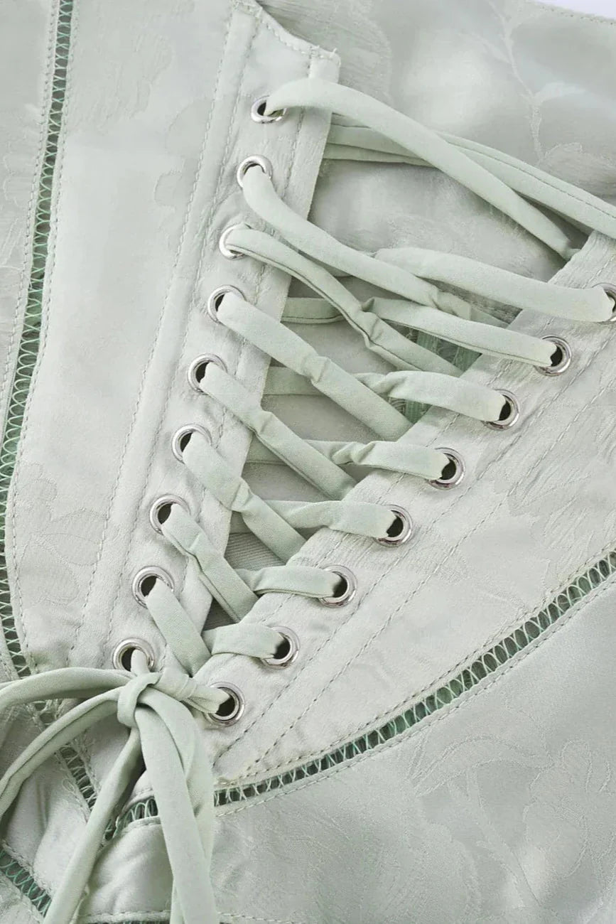 Nova | Sukienka Maxi Pistacjowa