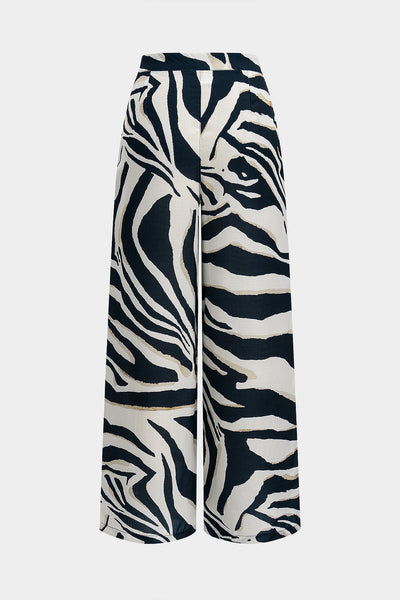 Elindra | Spodnie w paski kontrastowe