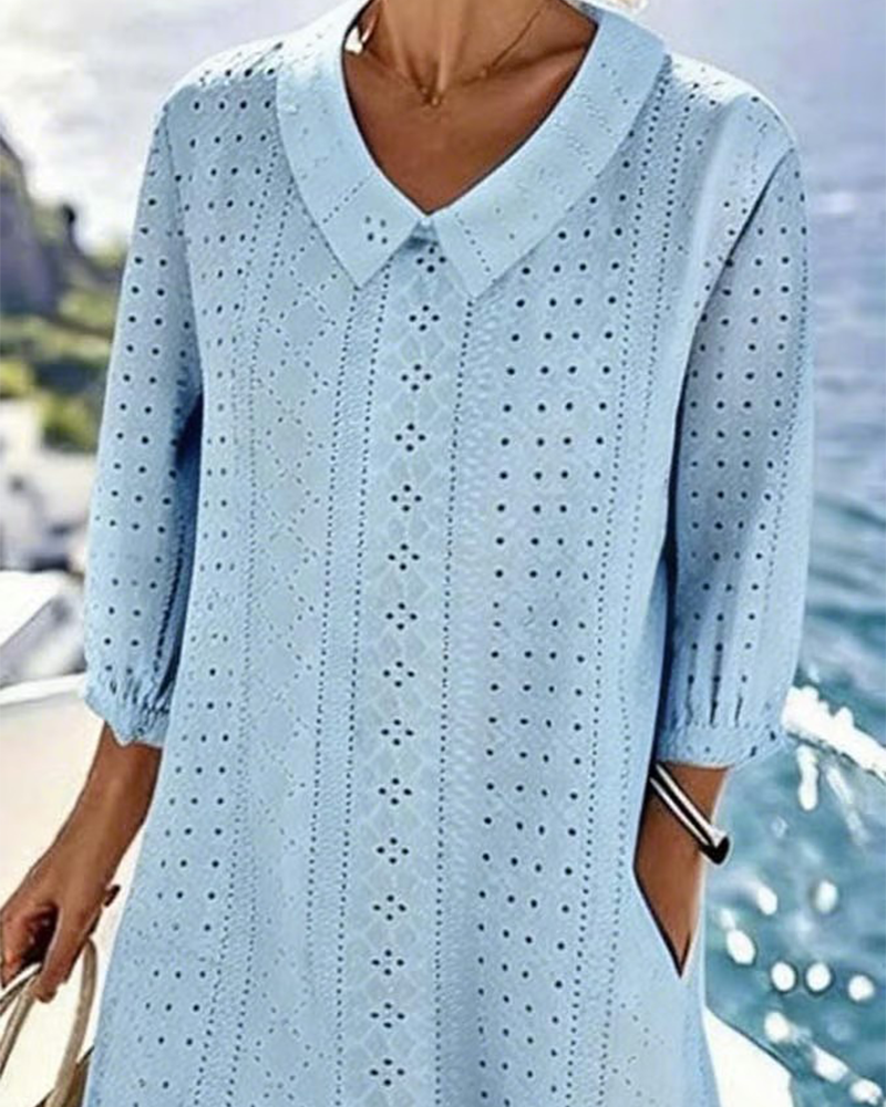 HAZEL – MIDI DRESS COASTAL GRACE