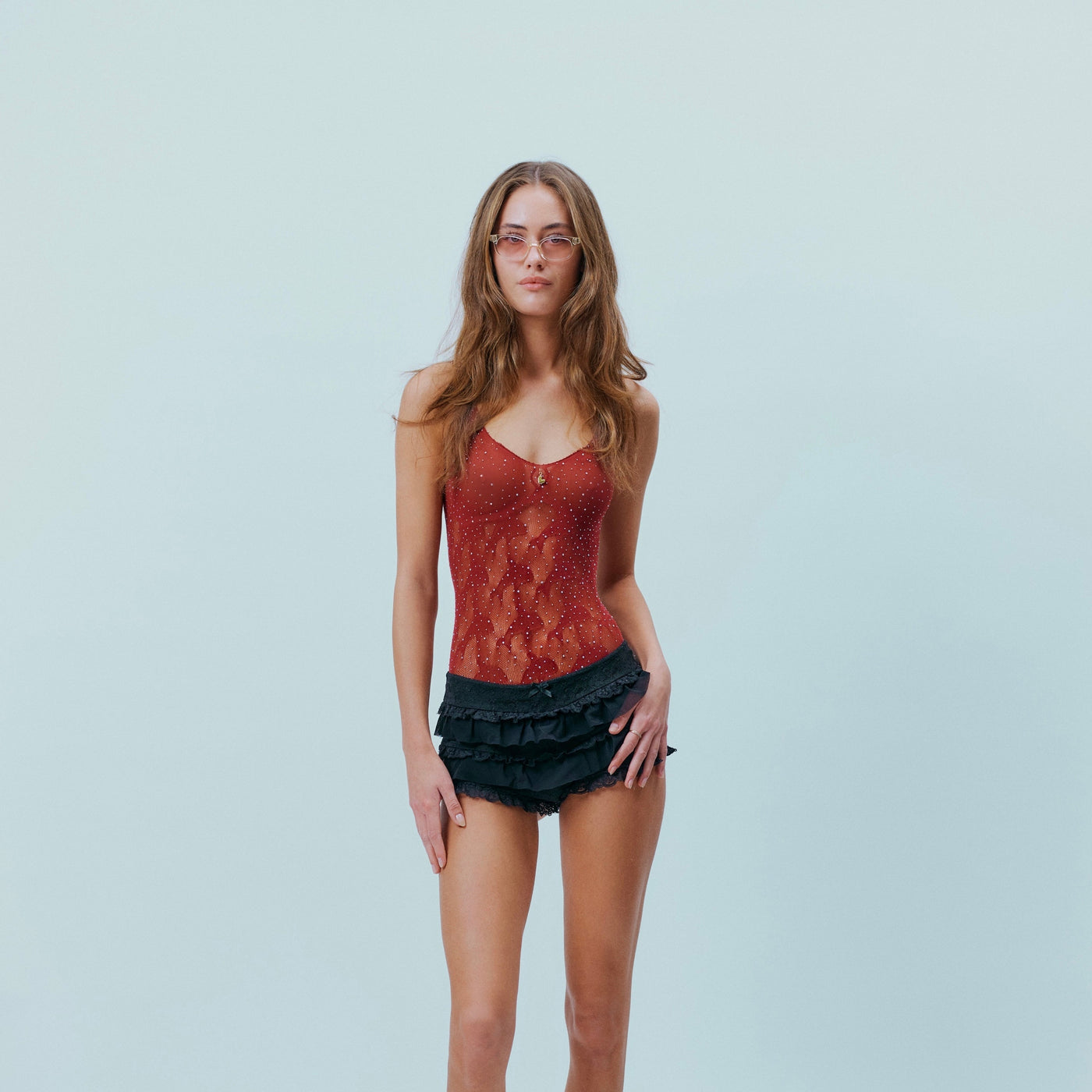 Orelie | Body Damskie Dolphin Bordeaux