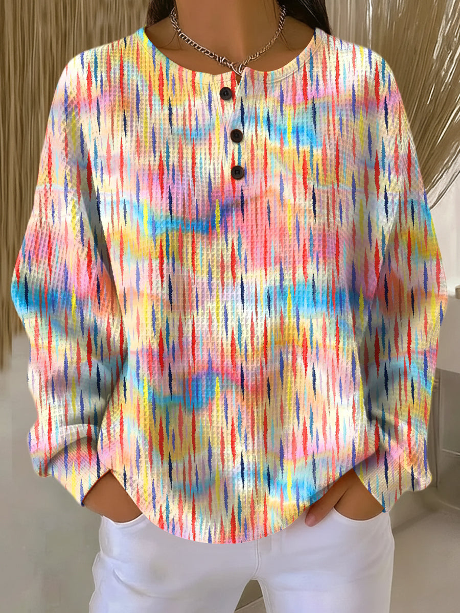 Sofia | Women's Vibrant Jumper Featuring Raindrop Design