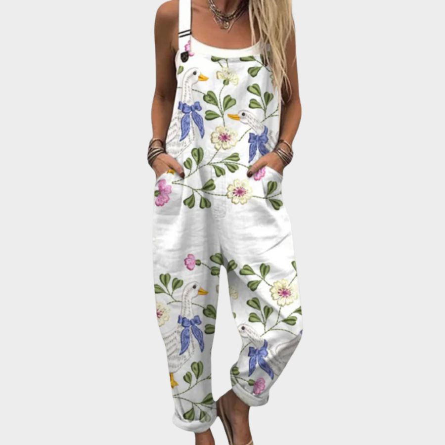 Stevie - Comfortable Printed Overalls