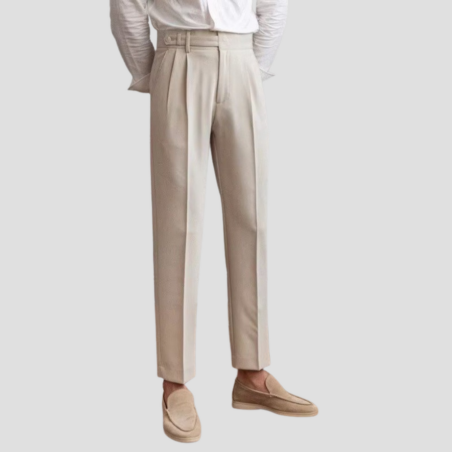 Gregory | Tailored Pleated Trousers