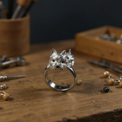 Retro-Style Adjustable Dog Ring