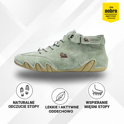 Alpaka | Ergonomiczny, wodoodporny, skórzany but barefoot odciążający stopy