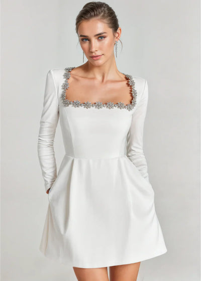 Nomi | Sukienka mini z weluru