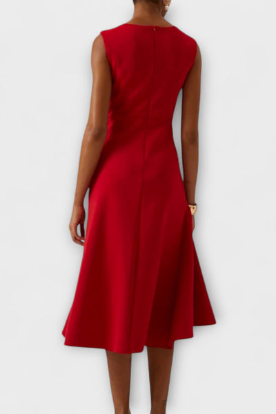 Juliette | Asymetryczna Sukienka Midi z Drapowaniem