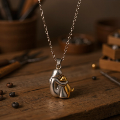 Paw Heart Pendant Necklace