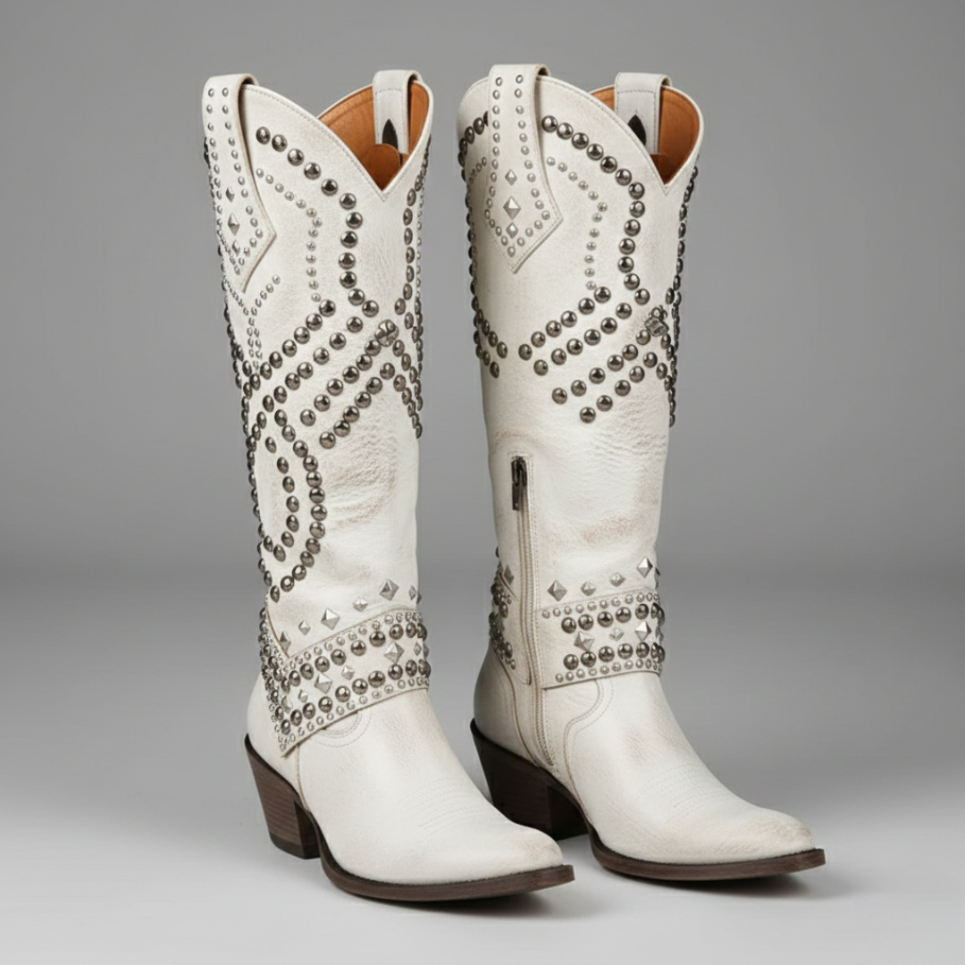 Kate | Western Knee-High Boots