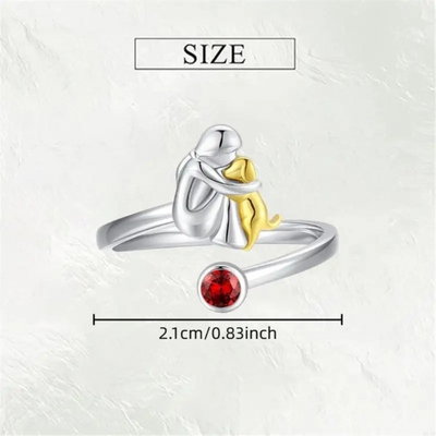 Forever Paws Open Heart Ring