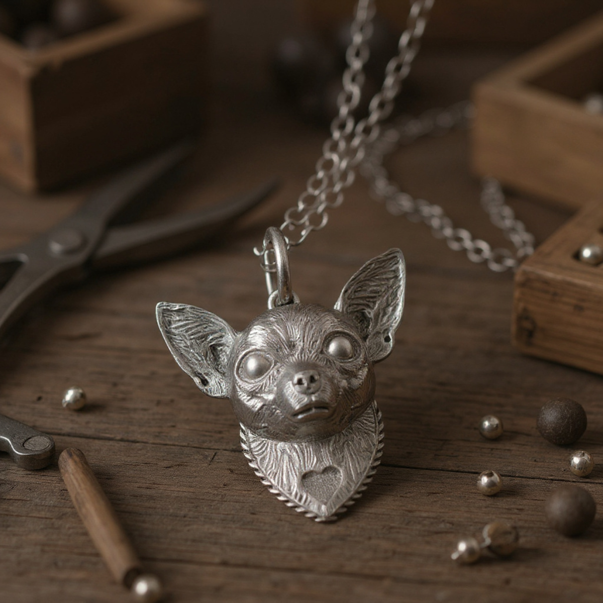 Chihuahua Pendant Necklace