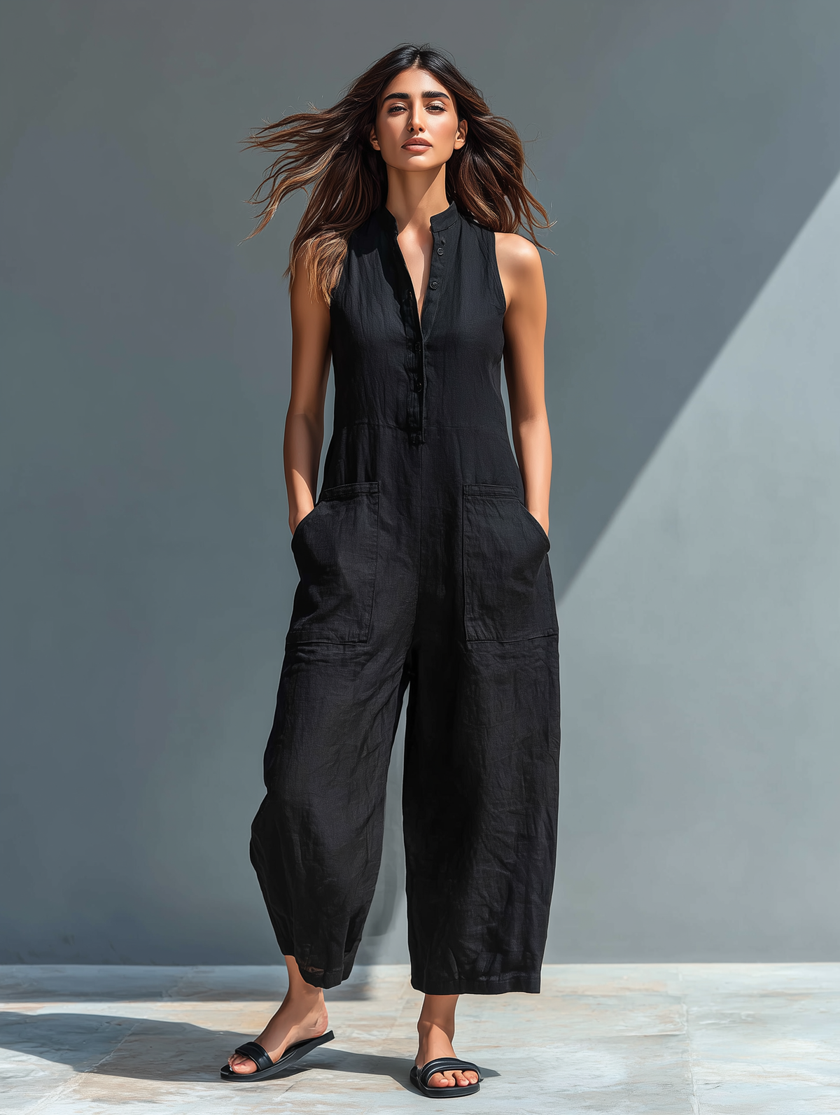 Linden | Elegant Sleeveless Jumpsuit