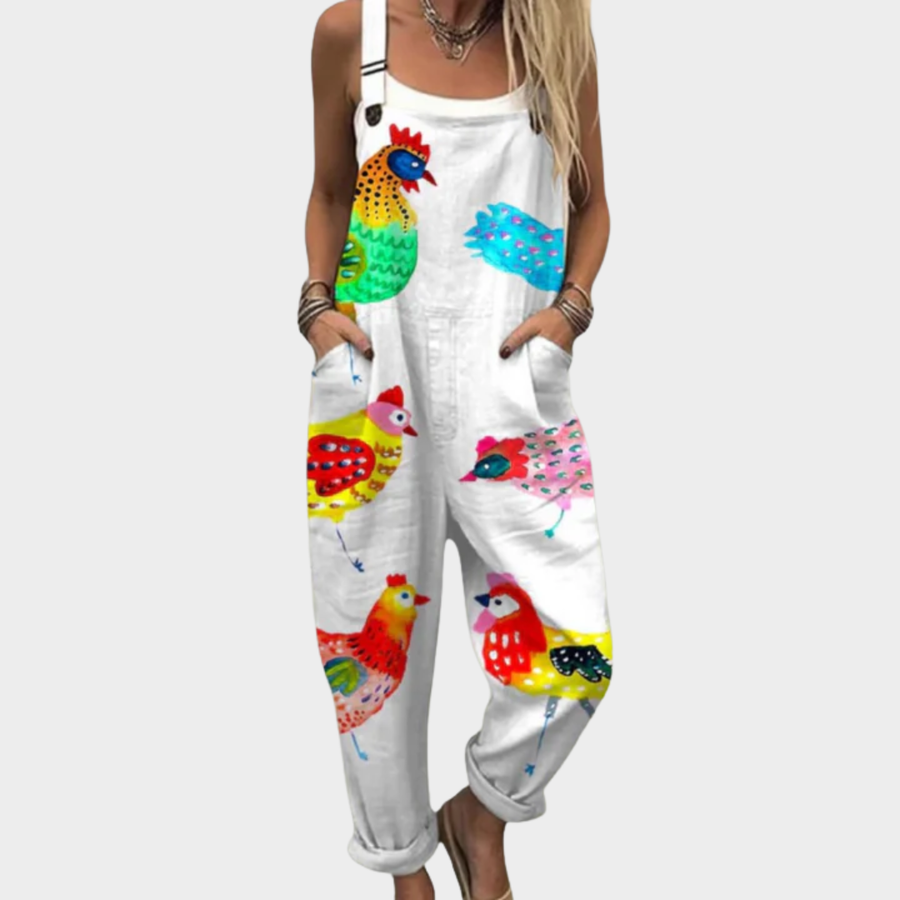 Wynter - Comfortable Printed Overalls