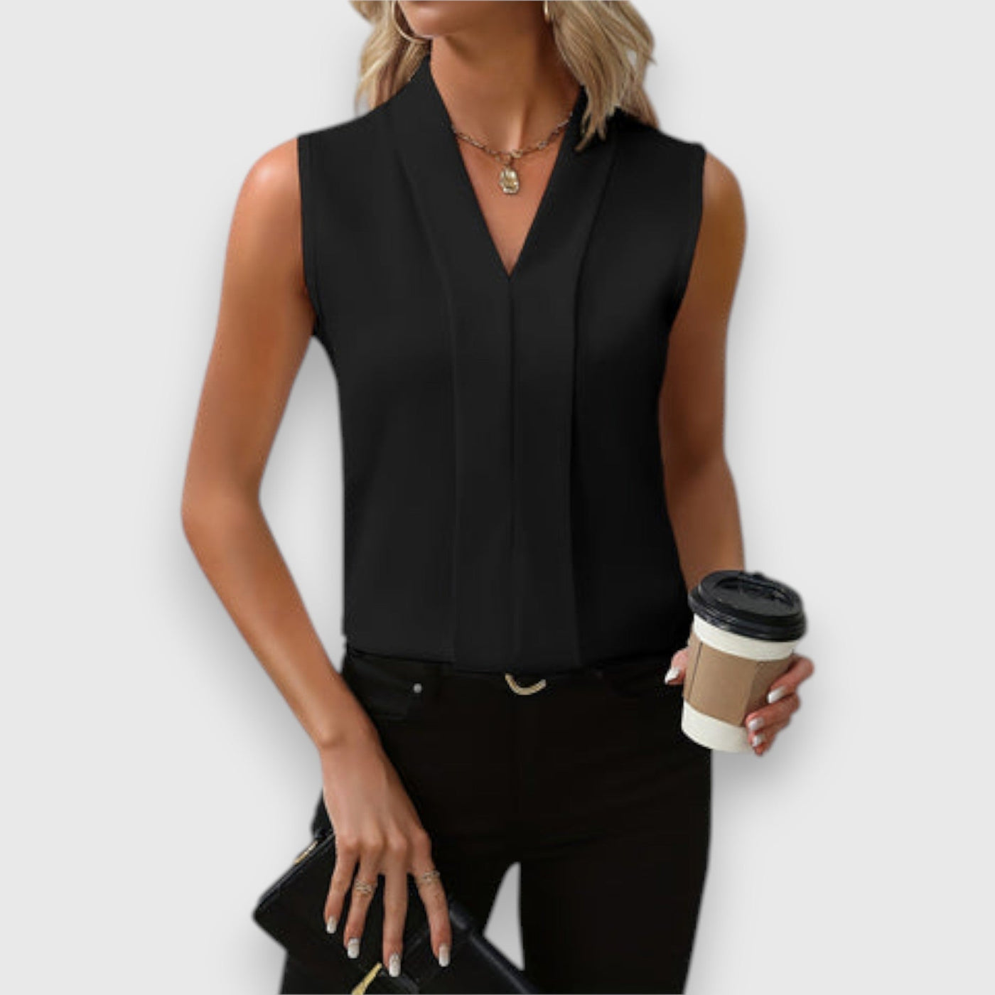 Olivia | Top bez rękawów