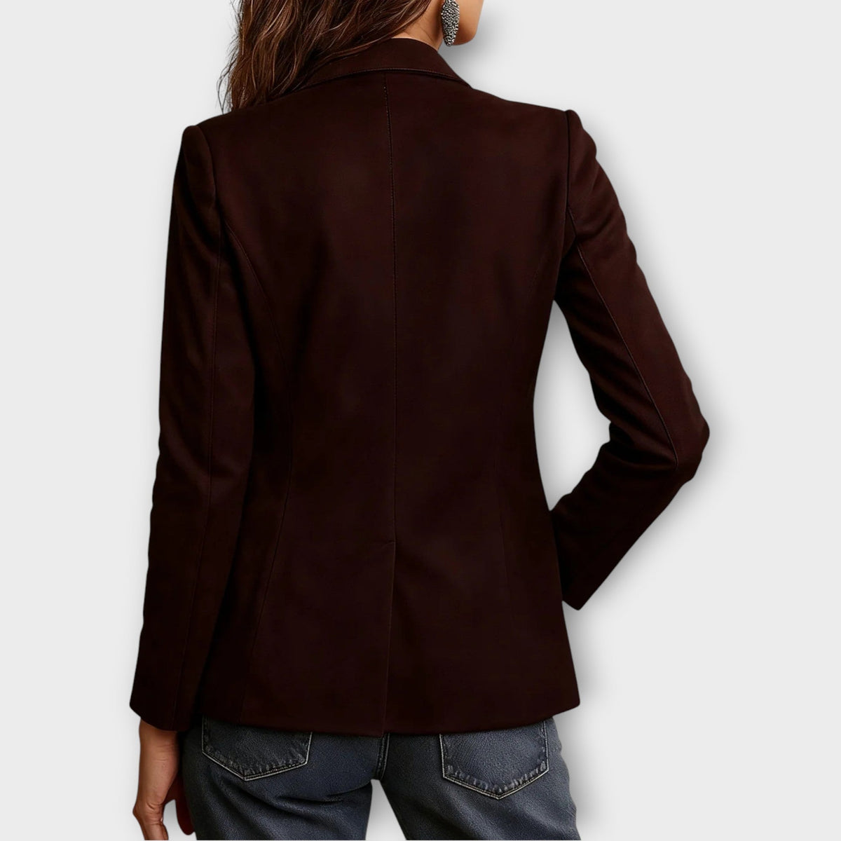 Abigail | Brown Vintage Suede Blazer