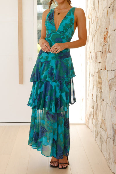 Vayen | Kwiatowa Sukienka Maxi