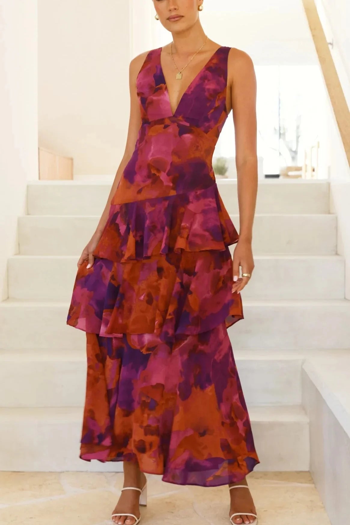 Vayen | Kwiatowa Sukienka Maxi