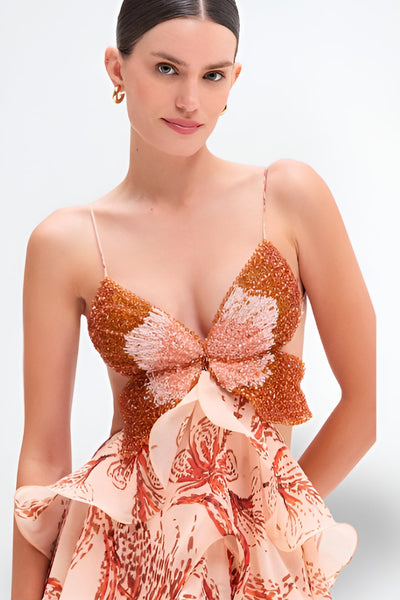 Nahia | Sukienka z Falbanami